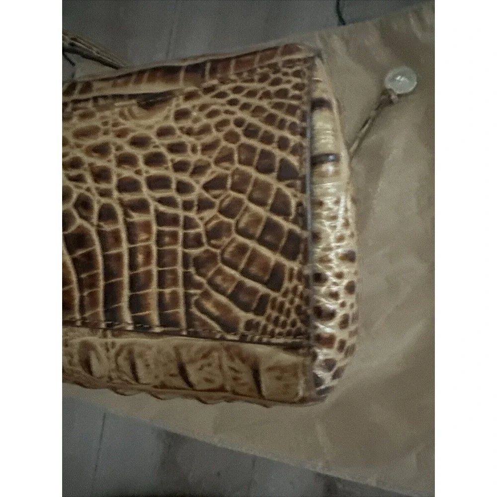 Brahmin Madelyn Toasted Almond Hobo‎ Shoulder Bag W/credit Card Wallet
